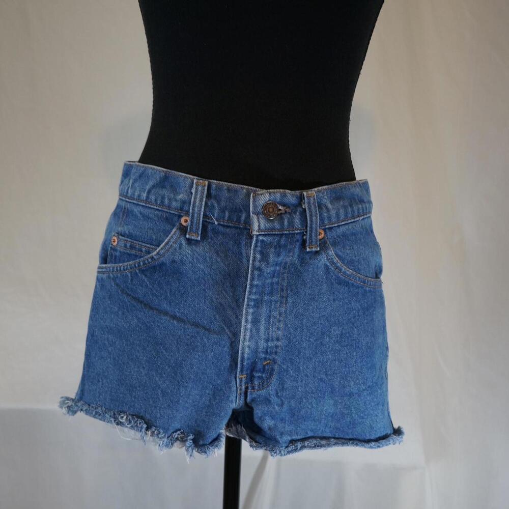 Levi's Women's Blue Orange Tab 505 Shorts 31 Waist